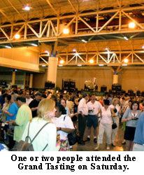One or two people attended the Grand Tasting on Saturday.