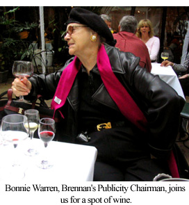 Bonnie Warren, Brennan's Publicity Chairman