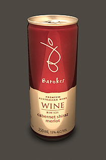 Barokes wine in a can